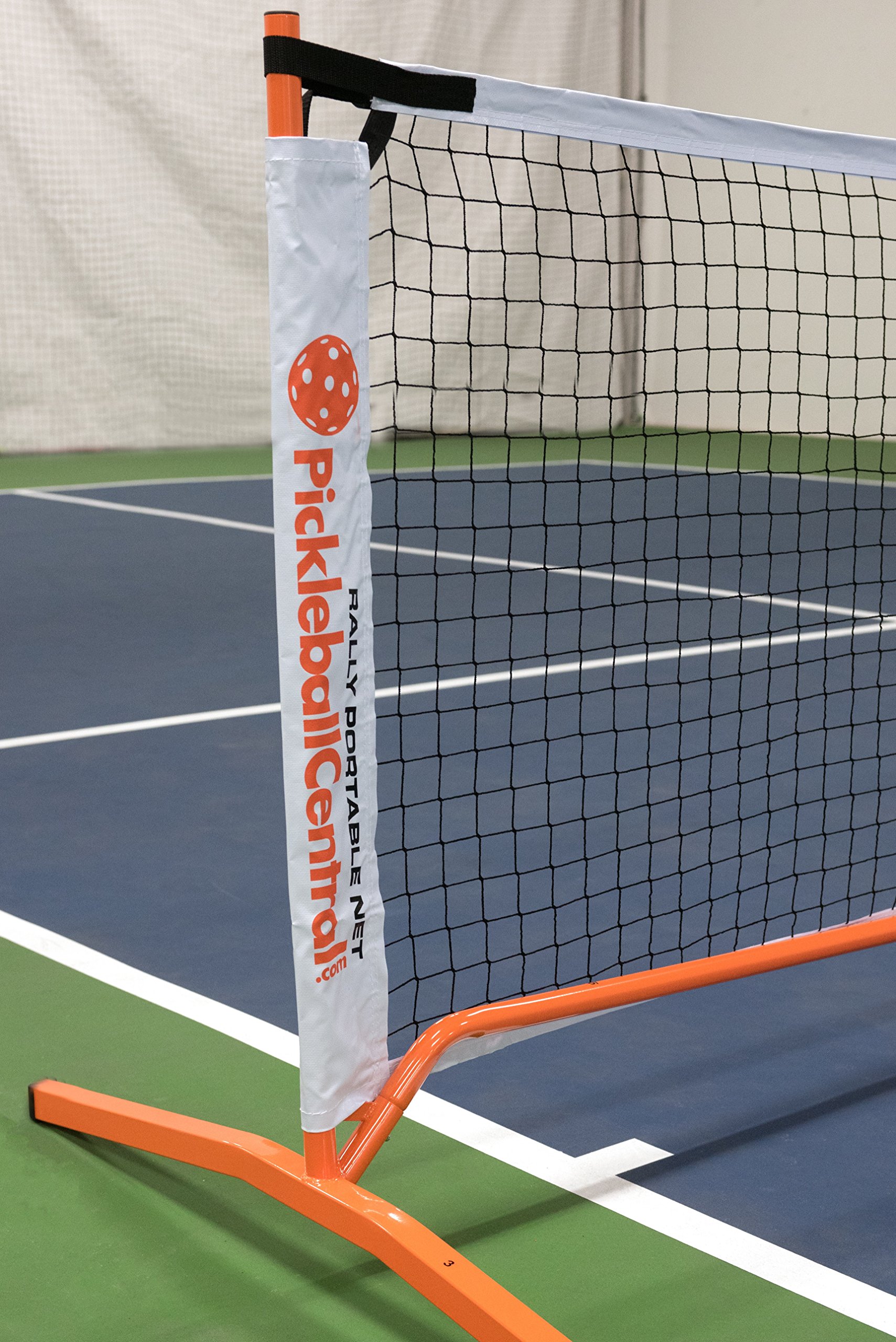 PickleballCentral Rally Pickleball Net, Portable Net System, Indoor/Outdoor, Pickleball Training Aids, Regulation Size, Alloy Steel Frame, Net and Carry Bag