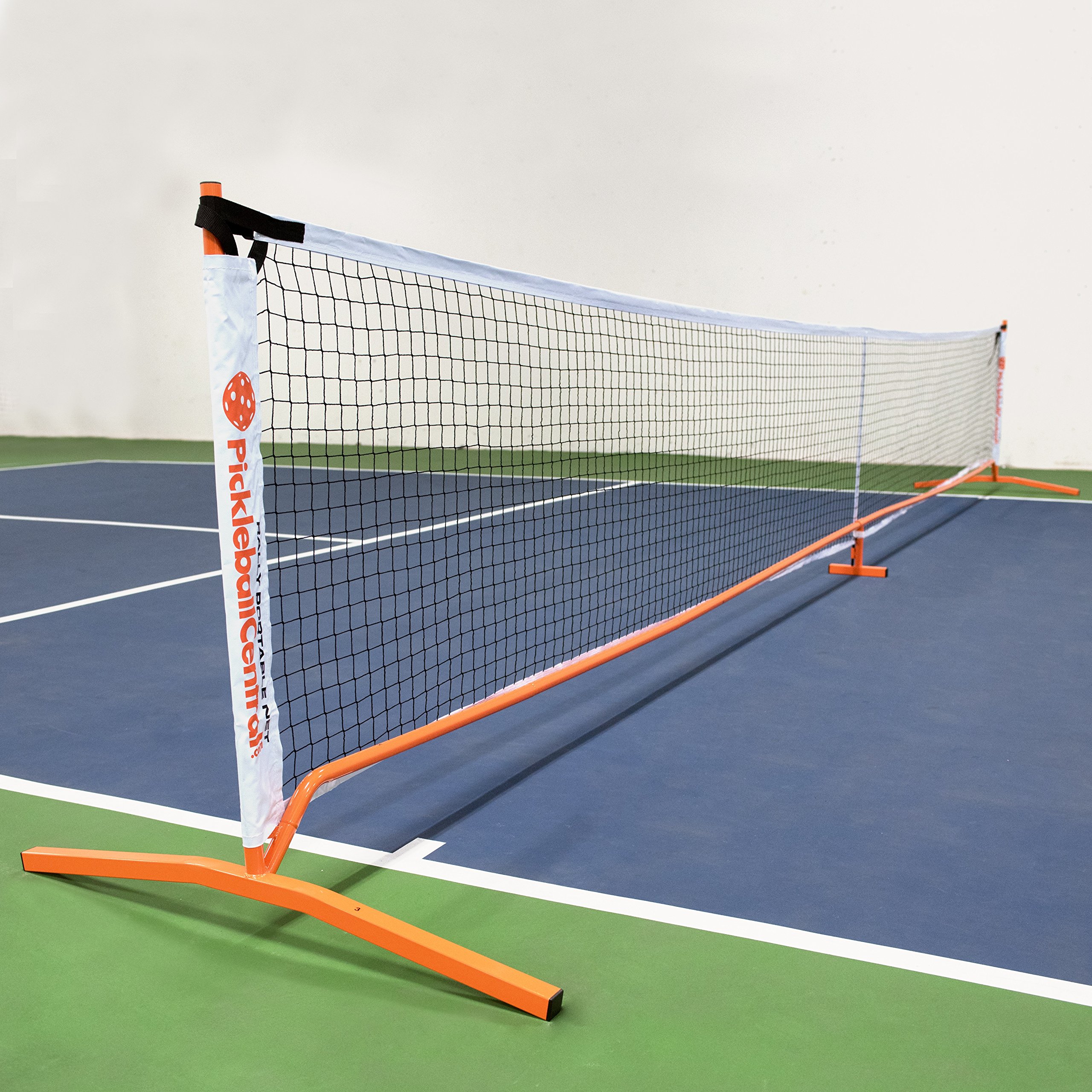 PickleballCentral Rally Pickleball Net, Portable Net System, Indoor/Outdoor, Pickleball Training Aids, Regulation Size, Alloy Steel Frame, Net and Carry Bag