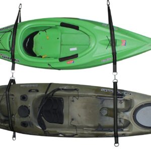 Cajun Tie Downs - Expandable & Adjustable Kayak Storage Hanging Kit