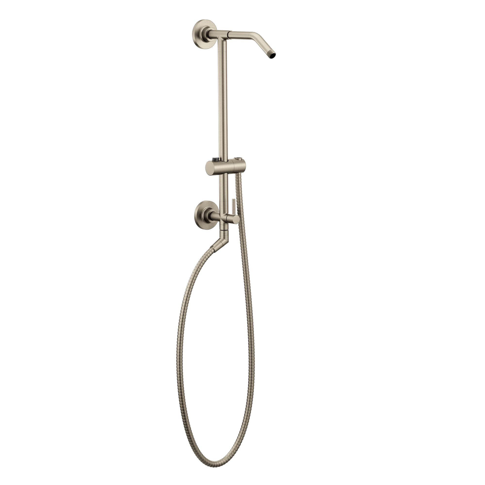 Moen Annex Brushed Nickel Shower Slidebar and Shower Hose System Trim, Valve Required, TS3661NHBN