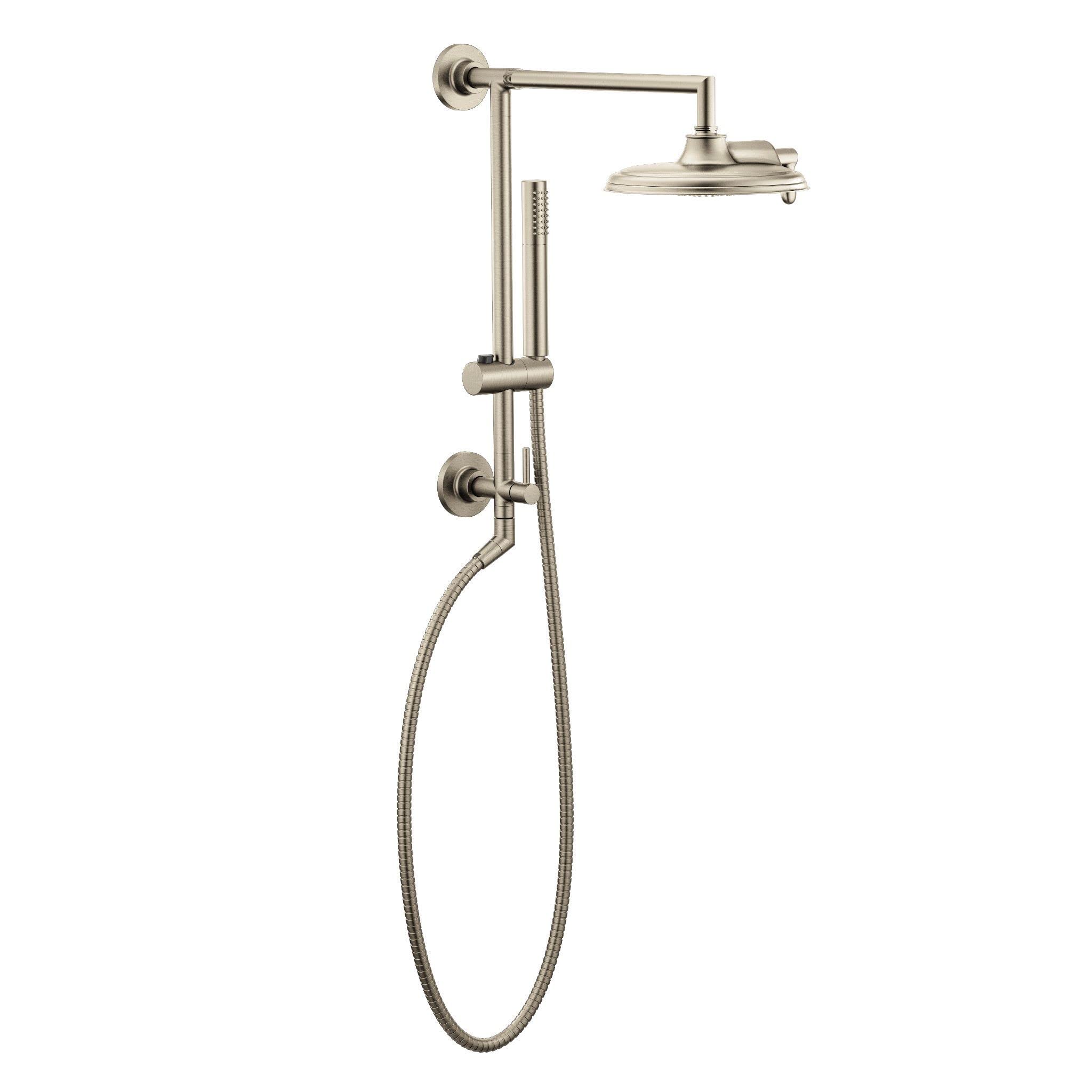 Moen Annex Brushed Nickel Shower Slidebar and Shower Hose System Trim, Valve Required, TS3661NHBN