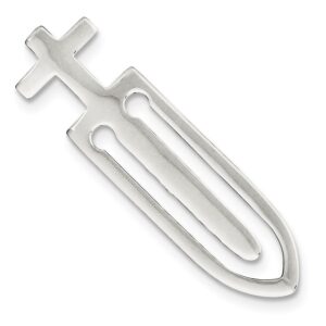 solid 925 sterling silver cross bookmark (13mm)