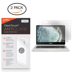 BoxWave Screen Protector Compatible with ASUS Chromebook Flip C302CA - ClearTouch Anti-Glare (2-Pack), Anti-Fingerprint Matte Film Skin for ASUS Chromebook Flip C302CA