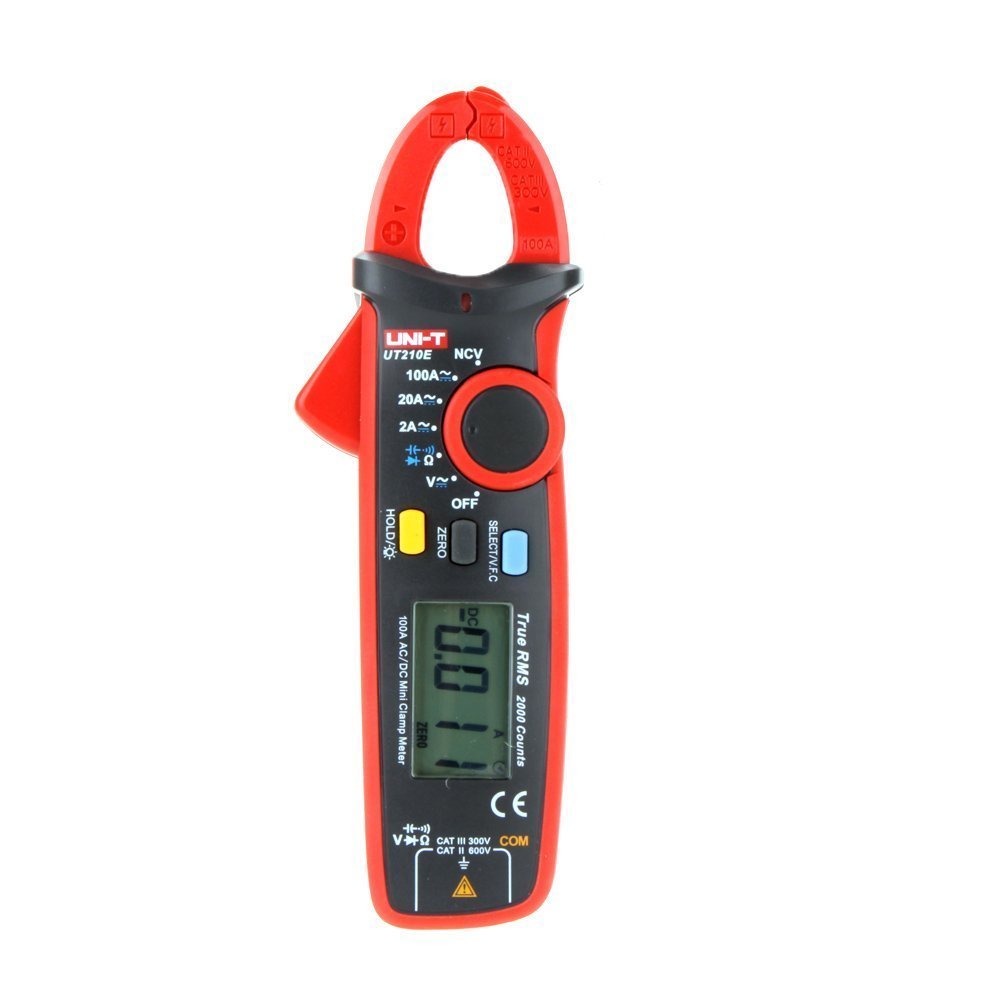 UNI-T True RMS AC/DC Current Mini Clamp M W Capacitance Tester 2000 Counts Mini Digital Clamp Meter Resistance Capacitance Tester,UT210E