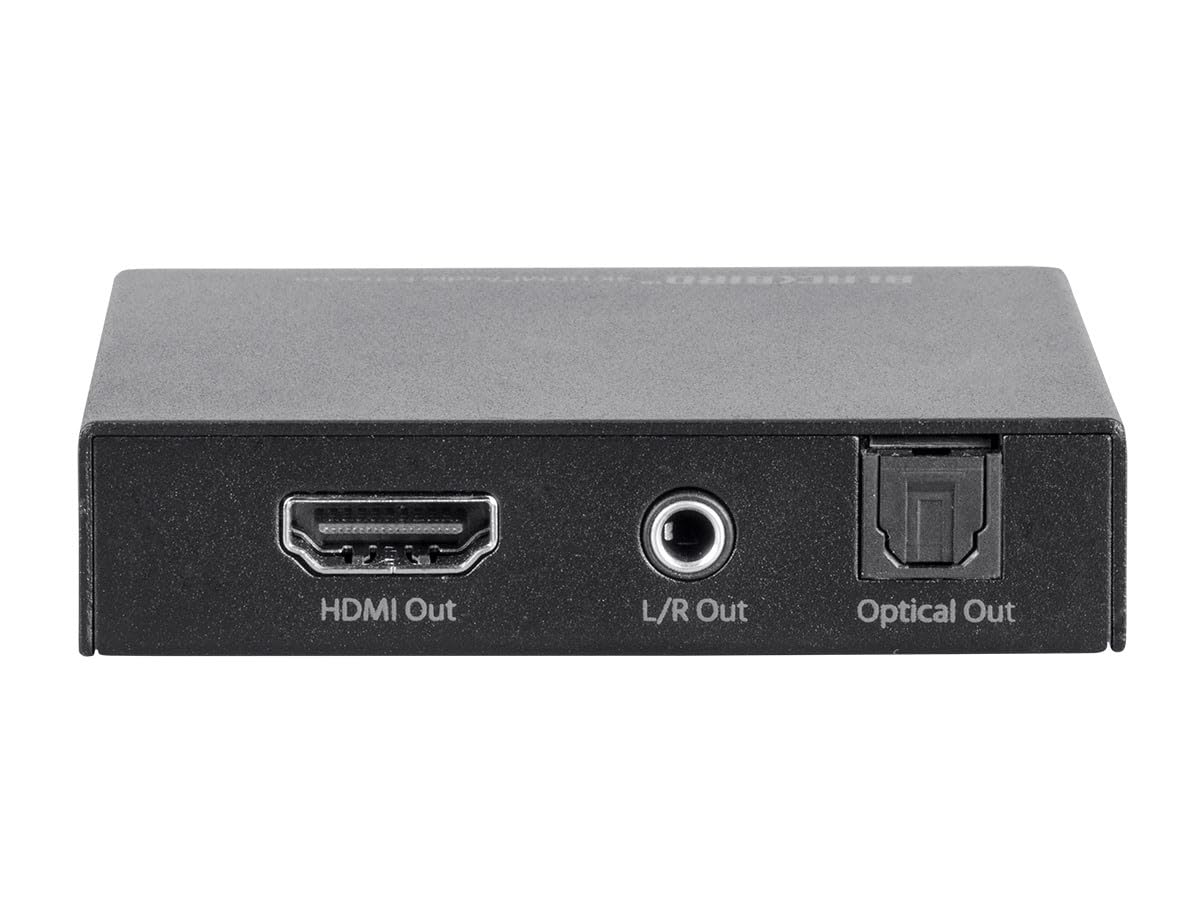 Monoprice Blackbird 4K HDMI Audio Extractor - 18Gbps, HDCP 2.2, 4K@60Hz, YCbCr 4:4:4, Digital And Analog Out