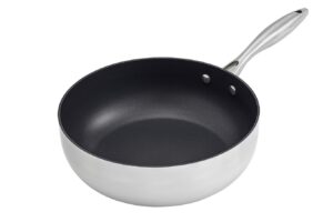 scanpan - 65082600 ctx covered deep sautè pan, 4 quart, silver