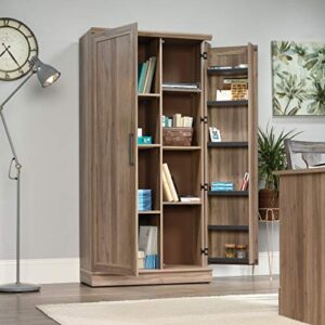 Sauder HomePlus Storage Pantry cabinets, L: 35.35" x W:17.09" x H: 71.22", Salt Oak finish