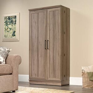 Sauder HomePlus Storage Pantry cabinets, L: 35.35" x W:17.09" x H: 71.22", Salt Oak finish