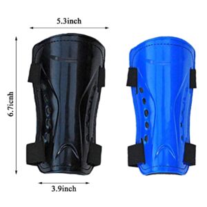 Haploon 2 Pair Knee Shin Guards Soccer Football Shin Pads Protector Calf Knee Protective Gear for 5-10 Old Kids, Teenagers, Boys, Girls, with 2 Pair Long Sleeve Soccer Socks