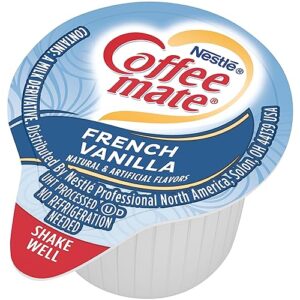 Nestle Coffee mate Coffee Creamer, French Vanilla, Liquid Creamer Singles, Non Dairy, No Refrigeration, Box of 360