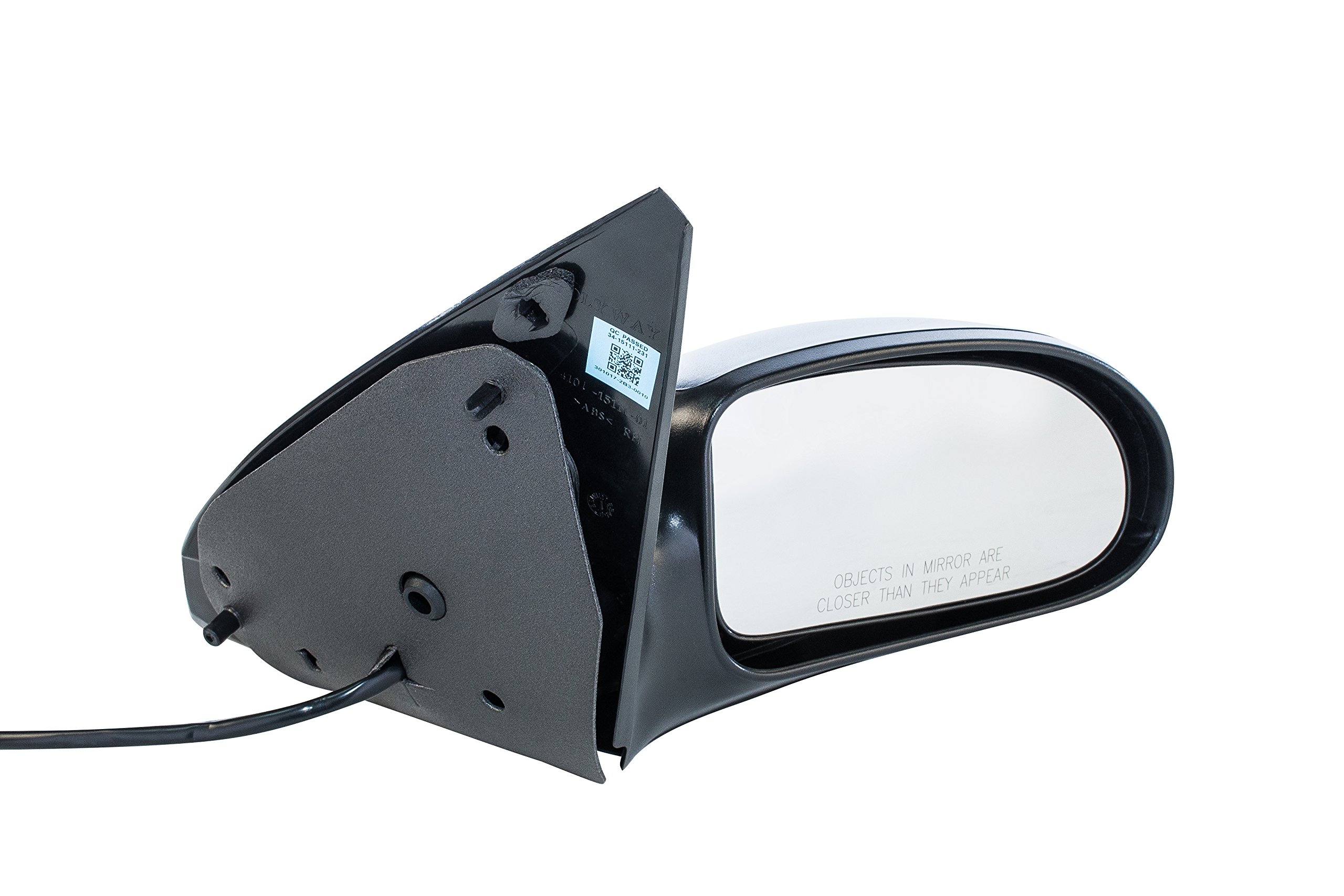 Dependable Direct Right Passenger Side Textured Power-Operated Non-Heated Non-Folding Door Mirror Compatible With USA Built Ford Focus (2000 2001 2002 2003 2004 2005 2006 2007) - FO1321180