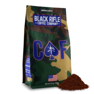 Black Rifle Coffee Company CAF, Medium Roast Ground Coffee, 12 OZ Bag