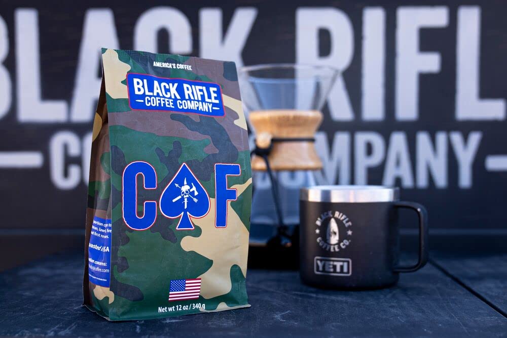 Black Rifle Coffee Company CAF, Medium Roast Ground Coffee, 12 OZ Bag