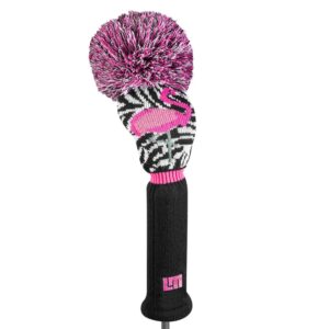 loudmouth driver headcovers pink/black