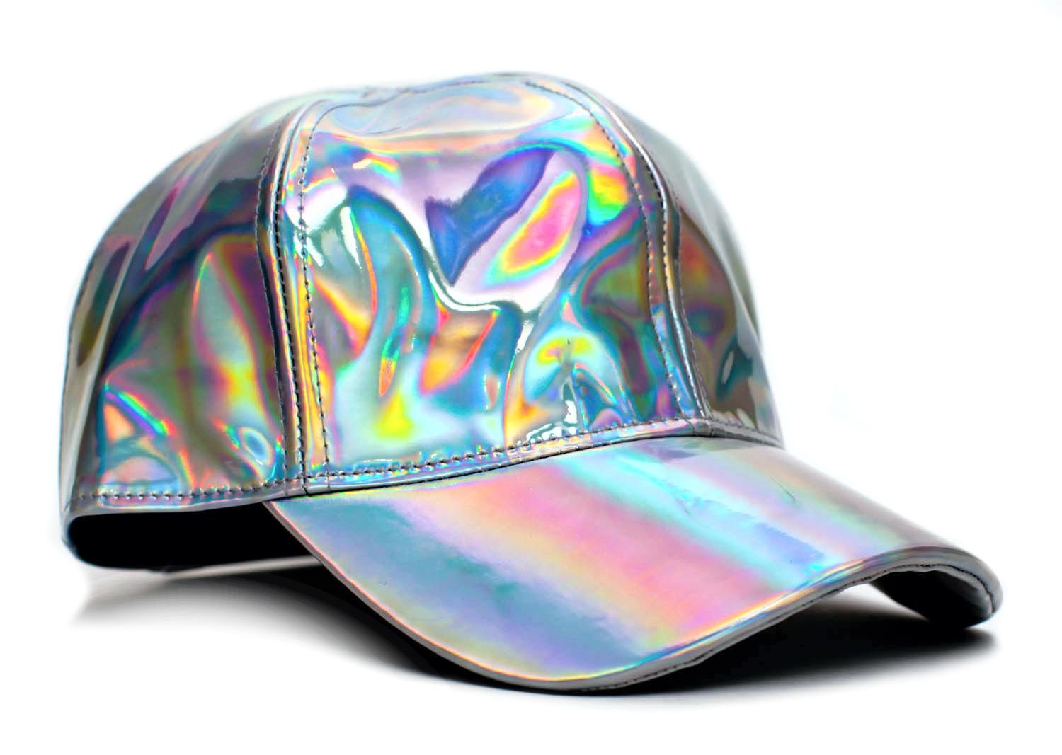 Back to The 80s Future Hat Curved Bill Rainbow Marty McFly Hat Cap Adult