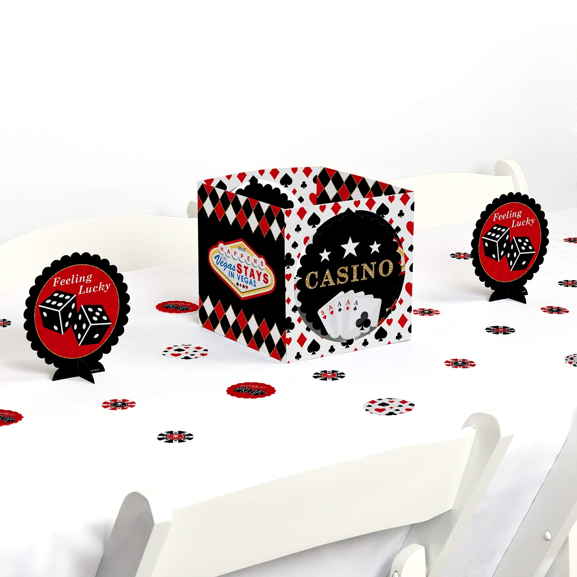 Big Dot of Happiness Las Vegas - Casino Party Centerpiece & Table Decoration Kit