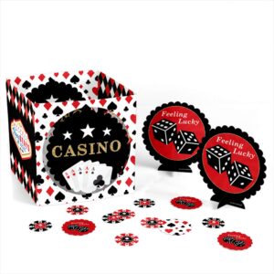 Big Dot of Happiness Las Vegas - Casino Party Centerpiece & Table Decoration Kit