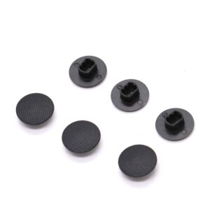 pomeat 6 pack black analog joystick stick cap cover button for sony psp 1000