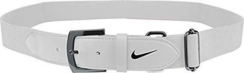 Nike Youth Baseball Belt 2.0 (White/Black, OneSizeFitsMost)