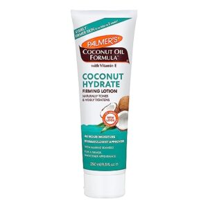 palmer's coconut oil formula hydrating & firming body lotion, skin firming & tightening lotion for a firmer and smoother appearance, 8.5 fl. oz.