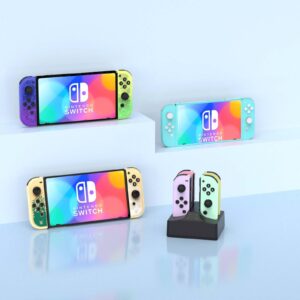 Joycon Charging Dock for Nintendo Switch & Switch OLED, YCCSKY Charger Station for Switch Joy-con with a USB Type-C Charging Cable