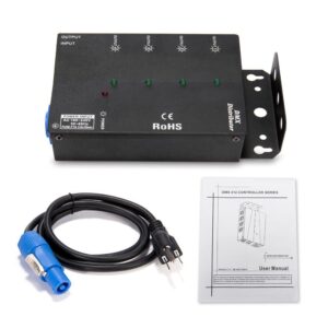 MFL. 4-Way Isolated DMX Splitter Amplifier Distributor with 3-Pin Outputs