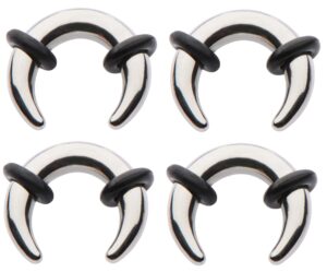 zaya body jewelry 6g 8g 10g 12g steel pinchers for ears septum horseshoe gauges