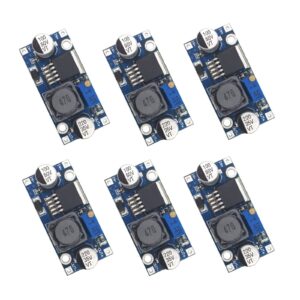 valefod 6 pack lm2596 dc to dc high efficiency voltage regulator 3.2-35v to 1.25-30v buck converter diy power supply step-down module