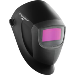 3m speedglas welding helmet 9002nc, 04-0100-20nc, with natural color technology auto darkening filter for mmaw tig mig welding helmet,black/silver