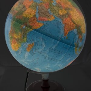 Replogle Toledo Blue Ocean Illuminated Desktop Globe with Hardwood Cherry Finish Base (12"/ 30cm diameter)