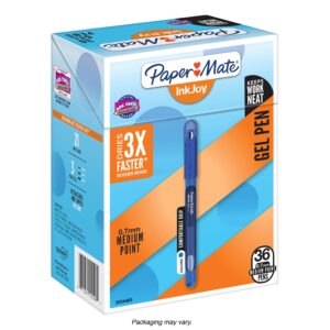 paper mate inkjoy gel pens medium point (0.7mm) capped, 36 count, assorted colors (2023009)