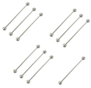 bulk lot of 10 14g 1.5" industrial barbells body jewelry piercings