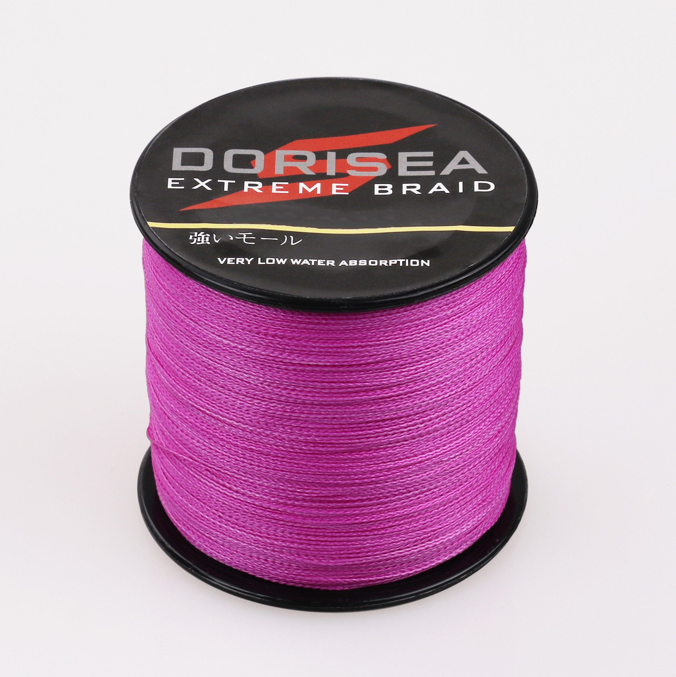 Dorisea Extreme Braid 100% Pe Pink Braided Fishing Line 109Yards-2187Yards 6-550Lb Test Fishing Wire Fishing String Incredible Superline Zero Stretch (100m/109Yards 6lb/0.10mm)