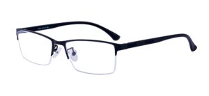 alwaysuv fashion black half frame clear lens business glasses frame women/men