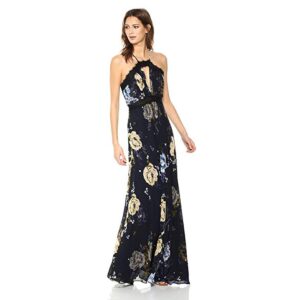 jill jill stuart women's floral prtined gown, margaret print, 8