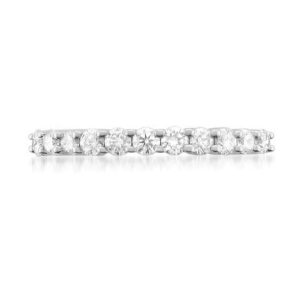 Beyond Brilliance 1/2 Carat Diamond, Prong-Set Platinum 11-Stone Round Diamond Bridal Wedding Band Ring (H-I, VS2-SI1) Natural Diamond Wedding Band For Women | Gift Box Included