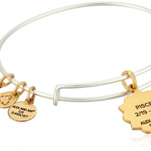 Alex and Ani Women's Pisces Two Tone Bangle Bracelet