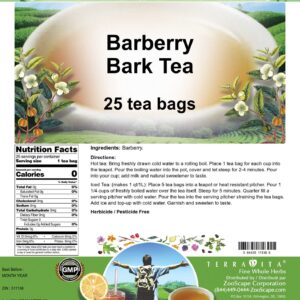 Barberry Bark Tea (25 tea bags, ZIN: 511136) - 2 Pack