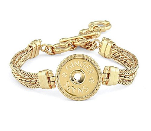 Ginger Snaps (Simulated Gold Multi Chain Bracelet (Standard Size) SN95-69