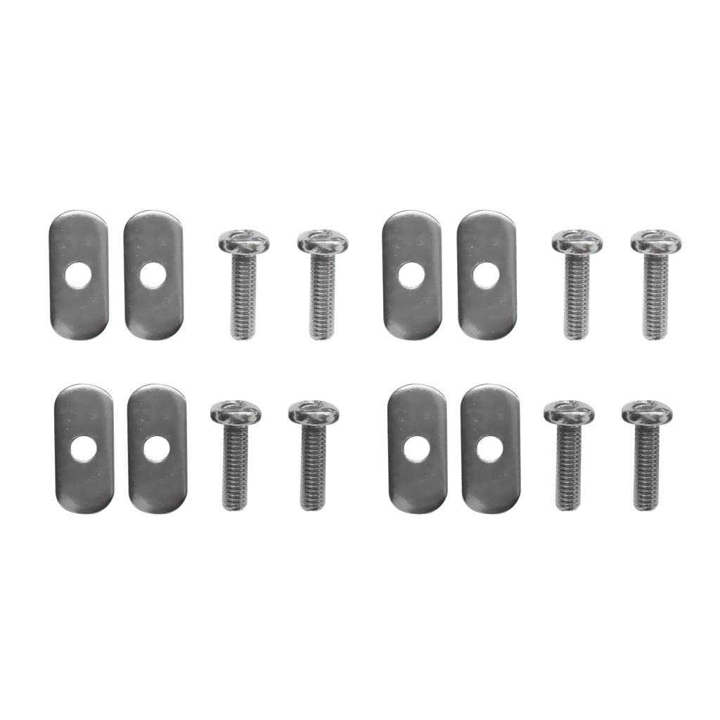 Dovewill 8 Stainless Steel Kayak Rail/Track Screws & Track Nuts Hardware Gear Mounting Replacement Kit for Kayaks Canoes Boats Rails