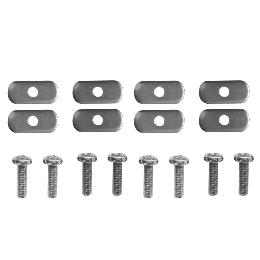 Dovewill 8 Stainless Steel Kayak Rail/Track Screws & Track Nuts Hardware Gear Mounting Replacement Kit for Kayaks Canoes Boats Rails