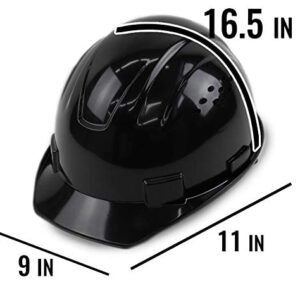 RK-HP14-BK, Hard Hat Cap Style with 6 Point Ratchet Suspension, 1EA (Black)