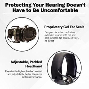 Pro Ears Silver 22 Electronic Hearing Protection, Noise Reduction Rating 22dB, Dynamic Level Sound Compression Technology, Automatic Gain Control, Gold Connectors, Gel Ear Seals, Adjustable Headband