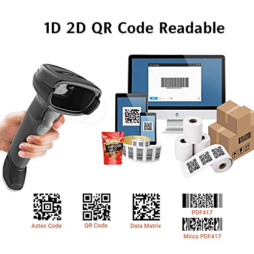 Zebra DS2208 Series Handheld Standard Range Corded Imager Kit with Shielded USB Cable, Black (DS2208-SR7U2100AZW)