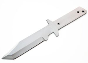 whole earth supply d2 steel modern tanto tactical knife blank making blade hunting skinner skinning d-2 knives