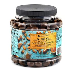 milk chocolate covered almonds -48 oz -2pack - members mark