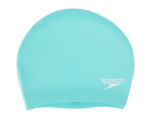 speedo unisex long hair swimming cap | swim cap | snag free | easy-on, spearmint, one size