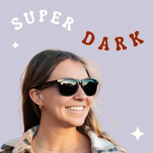 ShadyVEU Super Dark Black Sunglasses for Light Sensitive Eyes Black Shades 100% UVA & UVB Protection | Great For Beach & Sunny Days