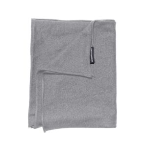 State Cashmere Unisex Long Jersey Knit Scarf Made with 100% Pure Inner Mongolian Cashmere - Elegant, Soft, & Versatile - Ultra Warm Winter Accessories - (Pale Charcoal, 80"x13.5")