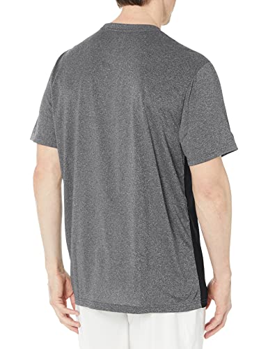 Ultra Game NBA Los Angeles Lakers Mens Active Tee Shirt, Charcoal Heather, Large